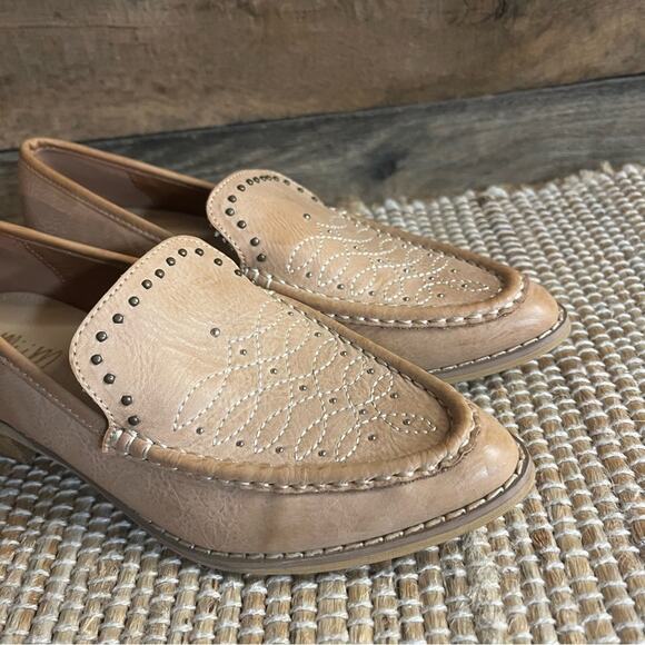 Mi.Im Tan Pointed Toe Genuine Leather Flats Size 6 - Picture 4 of 13